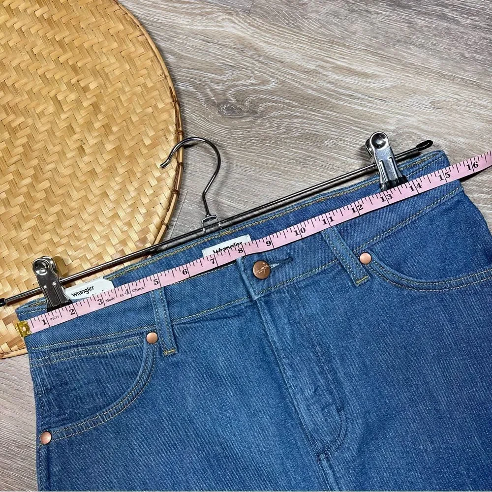 NEW wrangler original mini skirt‎ denim women’s size S - Picture 4 of 7